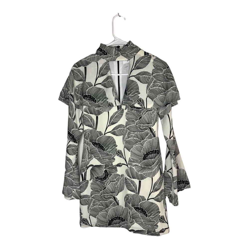 COPY - ELLIATT Floral v-neck cape sheath dress XS